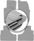 Graue Autofußmatten Jeep Cherokee Liberty KJ Offroad 2002-2007