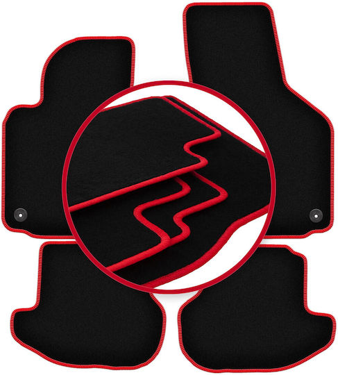 Carlux-red Car Mats Volkswagen Eos Convertible 2005-2015