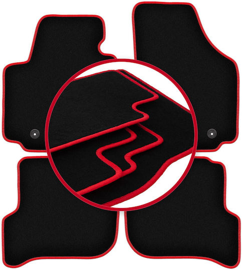 Covorașe auto Carlux-roșu pentru Seat Altea XL Minivan 2006-08.2008