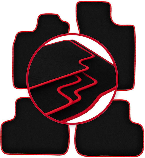 Carlux-red Car Mats Renault Twingo I Hatchback 1993-2006