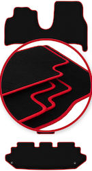 Carlux Red Car Mats Fiat Ulysse II 7 Seater 2002-2010