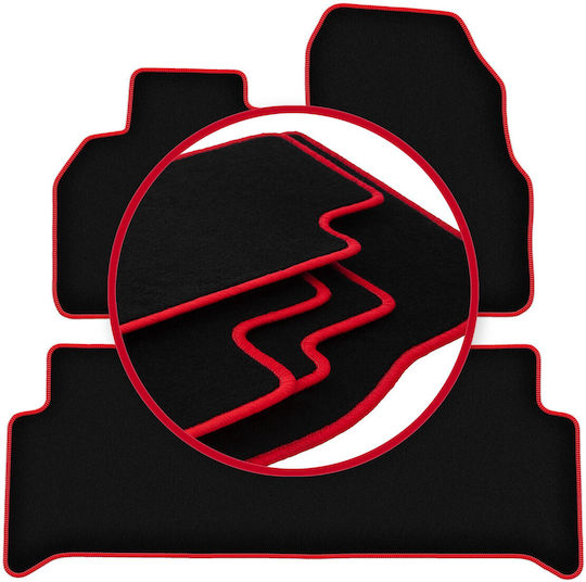 Carlux-red Car Mats Renault Grand Scenic Ii Minivan 2003-2009