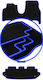 Carlux-blue Car Mats Fiat Ulysse Ii 7-seater 2002-2010
