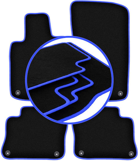 Carlux-blue Car Mats Porsche Panamera Fastback 2009-2016