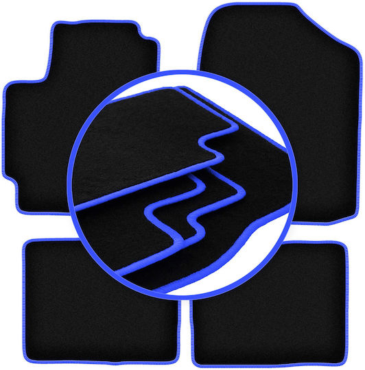 Carlux Blue Car Mats for Daihatsu Sirion III M300 Hatchback 2004-2010