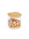 Vase General Use with Airtight Lid Glass Transparent 720ml