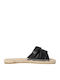 Women's Flat Sandals in Black Color