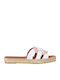 Women's Flat Sandals in White Color
