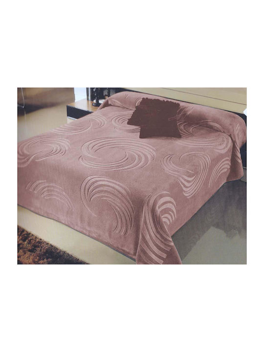 Linea Home Pătură Catifea Simplă 160x220cm Roz