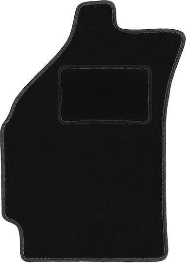 Schwarze Fahrermatte Chevrolet Spark II M200 Hatchback 2005-2009