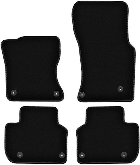Basic Black Velvet Car Mats Jaguar XF X260 Sedan Station Wagon 2016