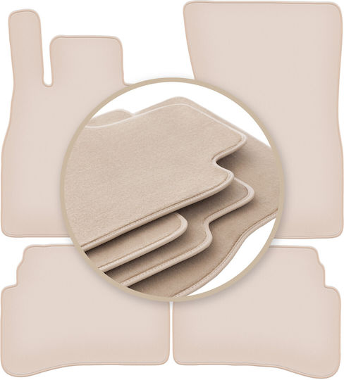 Premium Beige Floor Mats Mercedes S W222 Sedan 2013-2020