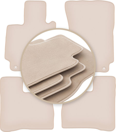 Premium Beige Car Mats Mercedes W221 S-Class Sedan Short 2005-2013