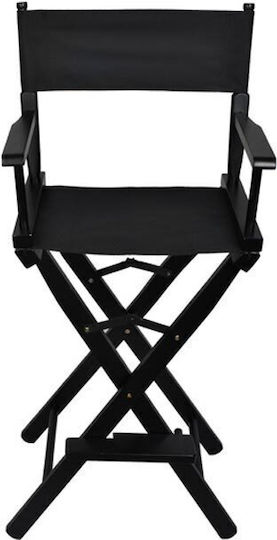 Beautylushh Chair for Makeup with Adjustable Height Black