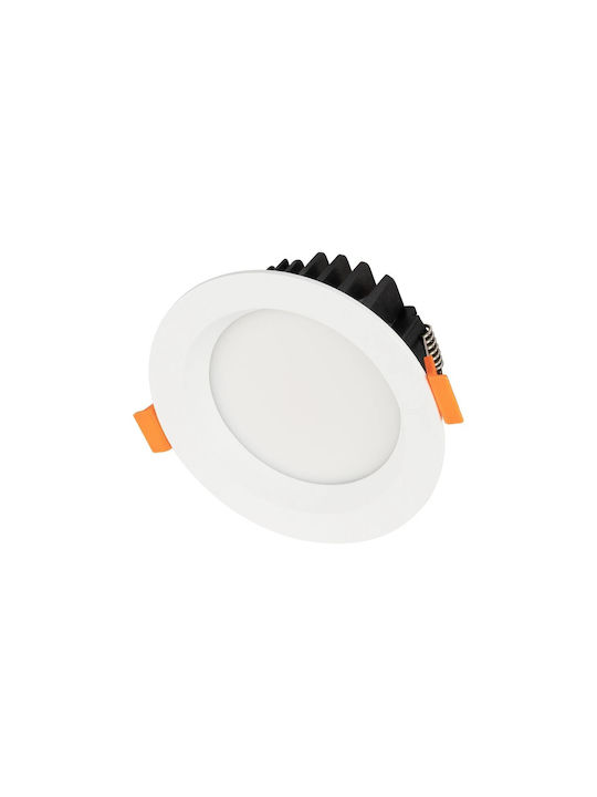 GloboStar Recessed Spot with Integrated LED and Warm White Light White 10.8x10.8cm. 1pcs