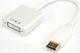 Vcom Adapter DisplayPort M zu DVI F Weiß