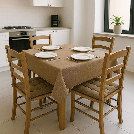 Linea Home Τραπεζομάντηλο Λινό Σοκολά 150x180εκ.
