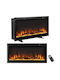 Costway Επιτοίχιο Ηλεκτρικό Τζάκι 1500W 91.5x14cm