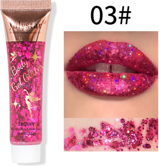 Julystar Eye Shadow in Solid Form with Fuchsia Color