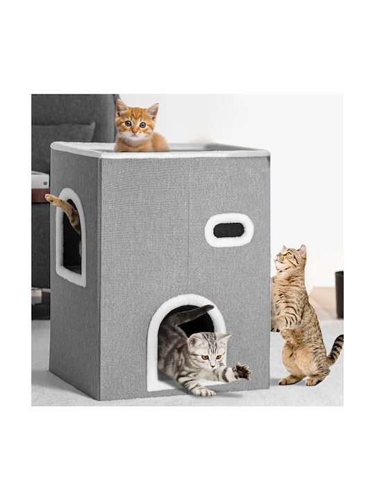 Bakaji Scratching Post Cat Trees Gray 48x37.5x63cm