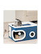 Bakaji Scratching Post Cat Trees Blue 58x42x33cm