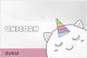 Button Folder I-total Transparent 34x23cm Unicorn Xl2619