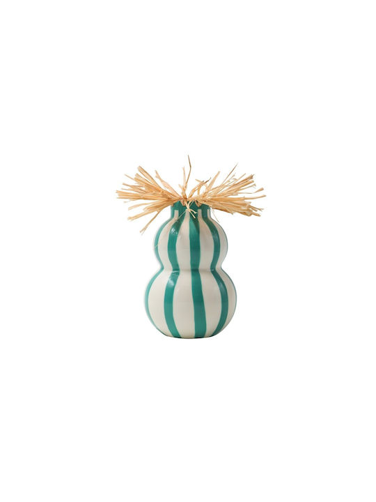 Que Rico Decorative Vase Green 10x10x14.5cm