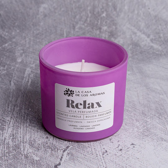 Corona Di Fiori Aromatic Candle in Lavender Jar