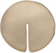Weihnachtsbaumrock Stoff Beige mit Samttextur Ψάθινη Φ90εκ.