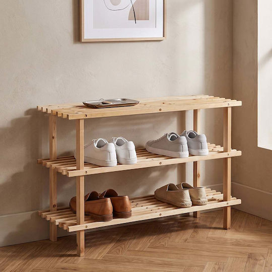 Ξύλινη Μπεζ 80x26x49.5cm