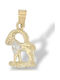 Mentzos Zodiac Sign Aries Charm in 14K Gold M2778