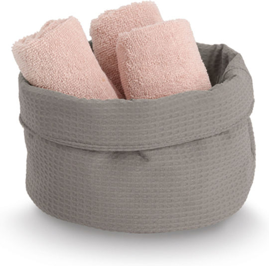 Storage Basket Fabric Brown 20x20x12cm 1pcs