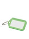 Keychain Tag 50x29 mm 5 Pieces Green Thirard 00998333