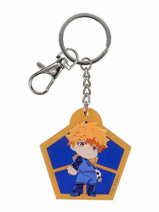 Blauer Schloss Rensuke Kunigami Chibi Stil Schlüsselanhänger