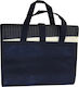 Beach Mat Striped Blue White with Pillow