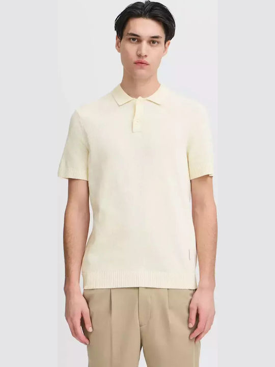 Casual Friday Polo Μπλούζα Κοντομάνικη Ecru