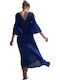 Midi Knitted Dress Blue 66114 Blue