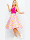 Maxi Skirt Floral Pink