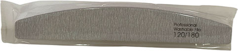 Beauty Salon Professional Nail File Grey Half-Moon 120/180