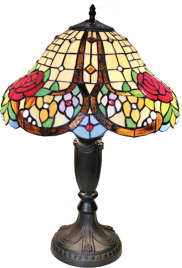Galifas Metal Vintage Table Lamp for Socket E27 with Bronze Shade and Base