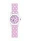 Q&Q Kids Analog Watch with Silicone Strap Pink