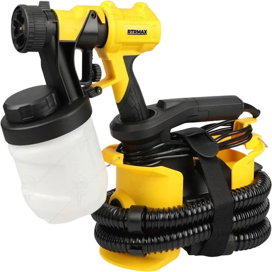 Електрически пистолет за боядисване Rtr-max Rtm7060 Vi-45354 800W 900ml капацитет 1100 мл/мин поток жълт