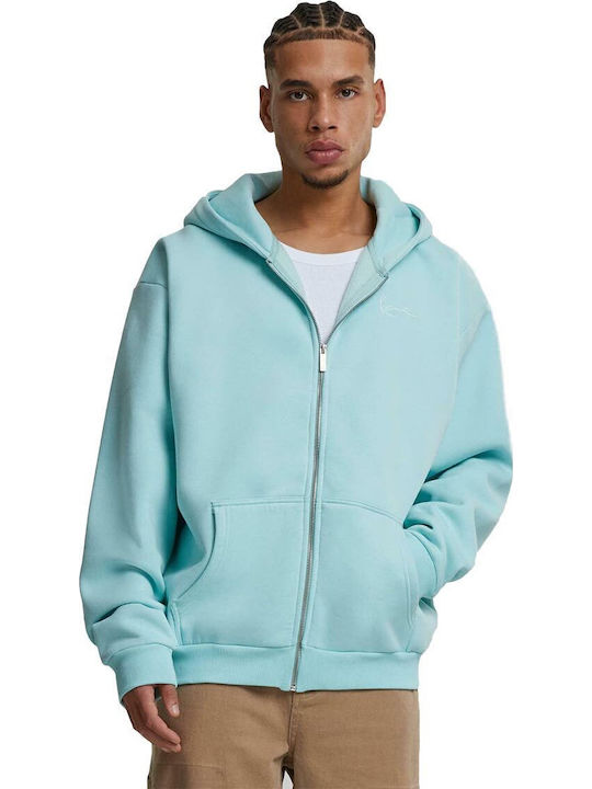 Signature Ζακέτα με Κουκούλα Light Blue