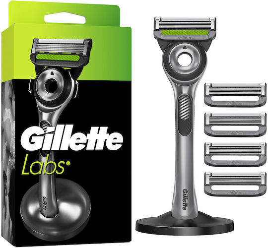 Gillette Gillettelabs Peeling-Rasierhobel Herren Grün Schwarz Gesundheit Körperpflege