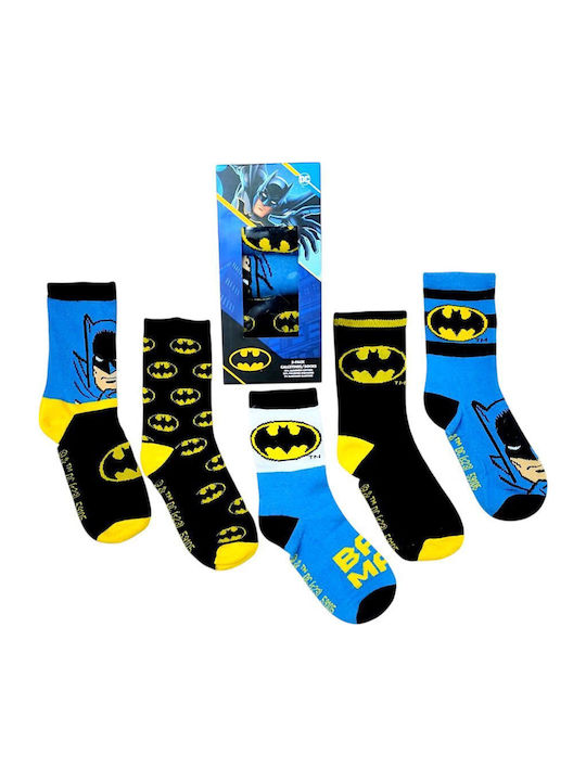 Disney Παιδικές Κάλτσες Batman Πολύχρωμες 5 Ζευγάρια