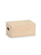 Wooden Storage Box with Lid Beige 30x20x15cm 1pcs