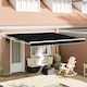 vidaXL Awning fabric Black