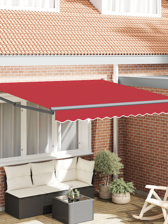 vidaXL Τέντα Βεράντας Κόκκινη 3x2.5m