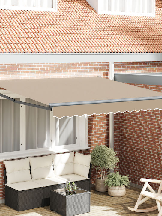 vidaXL Cort Terasă Bej 3.5x2.5m