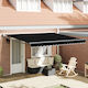 vidaXL Awning fabric Black